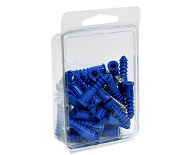 TUFF STUFF 40292 Ribbed Plastic Anchors With Screws - #10 - #12