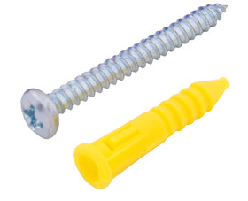 TUFF STUFF 6-8 Plastic Anchors With Screws - #6 - #8