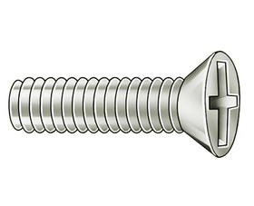 TUFF STUFF 3/16(10/24) X 3/4 Flat Head Stove Bolts - 3/16" (10/24") X 3/4"