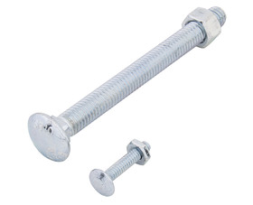 TUFF STUFF 3/16 X 4 Carriage Bolts With Nuts - 3/16" X 4"
