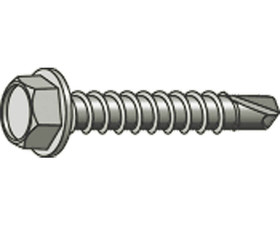 TUFF STUFF 8 X 1/2 Self Drill Hex Tek Screws - 8" X 1/2"
