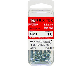 TUFF STUFF 8 X 1 Self Drill Hex Tek Screws - 8" X 1"
