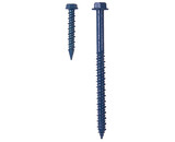 TUFF STUFF 3/16 X 1-1/4 Concrete Screw Blue Xylan Hex Washer Slotted - 3/16