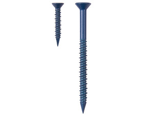 TUFF STUFF 3/16 X 2-3/4 Concrete Screw Blue Xylan Flat Phillip - 3/16" X 2-3/4"