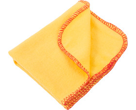 TUFF STUFF SPC5Y 11.5" x 13.5" Yellow Synthetic Polish Cloth Polybag - 5 Pack