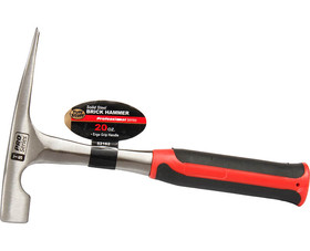 TUFF STUFF 52162 20 OZ. Brick Hammer With Solid Steel Handle
