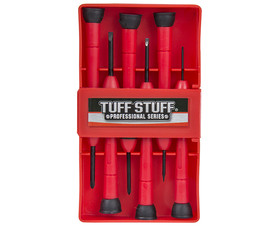 TUFF STUFF 53318(YJPS-353) Precision Screwdriver Set Carded - 6 Pieces