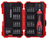 TUFF STUFF 53341 (YJTS-2932) Screwdriver Set CR-V Bits W/ Bit Holder Carded - 34 Pieces