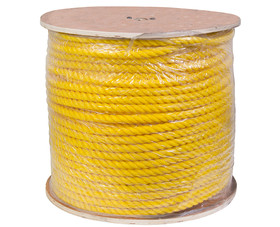 TUFF STUFF 1216600YP 3/4" X 600' Yellow Poly Rope on Reel