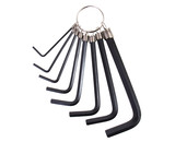 TUFF STUFF 95357 8 PC. Hex Key Set - 2, 2.5, 3, 4, 5, 5.5, 6, 8MM On Ring