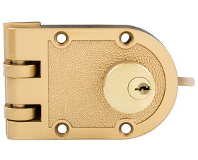TUFF STUFF 168 Double Cylinder Jimmyproof Deadlock - Solid Bronze Carded