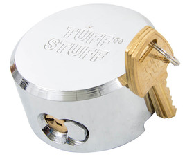 Tuff Stuff 5200KA43 Round Shackless Steel Padlock - KA#432112 Boxed