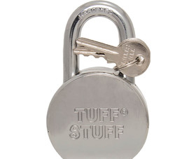 Tuff Stuff 5258KA33 Steel Ball Short Shackle Padlock KA#33123 - Boxed