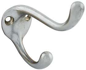 Tuff Stuff 72100DC Heavy Duty Coat and Hat Hook - Chrome Plated Carded
