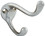Tuff Stuff 72100DC Heavy Duty Coat and Hat Hook - Chrome Plated Carded