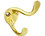 Tuff Stuff 72100 Heavy Duty Coat and Hat Hook - Brass Plated Carded
