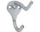 Tuff Stuff 73000 Coat and Hat Hook - Chrome Plated Carded
