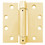 Tuff Stuff 86522X3 Trim Style Adjustable Template Spring Hinge - Satin Brass