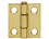 Tuff Stuff 86710 1" Utility Hinge With Screws - Brass Plated