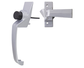 Tuff Stuff 922AL Push Button Screen Door Latch With 1-1/2" Hole Spacing - Aluminum Finish