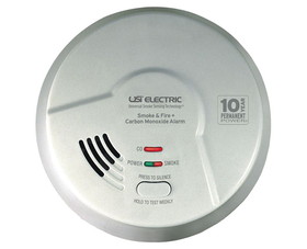 Universal Security Instruments Mic1509S 3-In-1 Hardwired Smoke, Fire & Carbon Monoxide Smart Alarm W/10Yr. Tamperproof Battery