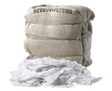 Wipe-Tex EZB1-16OZ 1 LB. Bag New White T-Shirt Rags