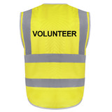 Volunteer Safety Vest, 9 Pockets High Visibility Reflective Vest