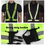GOGO Custom Embroidery Text Adult Reflective Running Vest, High Visibility Reflective Belt Strip, Motorcycle Jacket / Running Gear
