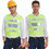 GOGO Adult Industrial Mesh Safety Vest with Reflective Stripes, Break Away Safety Vest