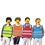 GOGO Kid Reflective Running Vest / Safety Vests With Elastic Waistband, Preschool Uniforms