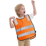 GOGO Kid Reflective Running Gear / Safety Vests With Elastic Waistband, Preschool Uniforms