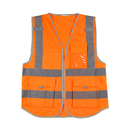 GOGO High Visibility Zipper Front Safety Vest with 4 Pockets, with Cardholder