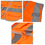 GOGO High Visibility Zipper Front Safety Vest with 4 Pockets, with Cardholder