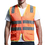 GOGO High Visibility Ultra Cool Mesh Surveyor Safety Vest with Reflective Strips & Pockets, Motorcycle, Bike Safety, Public Safety, Security Guard Safety Equipment