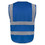 GOGO 9 Pockets High Visibility Zipper Front Safety Vest With Reflective Strips, Meets ANSI Standards