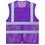 2 PCS Wholesale GOGO US Adult Mesh Volunteer Vest Zipper Front Safety Vest with Reflective Strips and Pockets