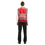 TOPTIE 6 PCS High Visibility Zipper Front Mesh Reflective Vest With 2 Pockets, Volunteer Vest Wholesale