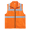 TOPTIE Pack of 2 High Visibility Safety Vest with Collar, 2 Pockets, Zipper for Warehouse Keeper