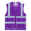 TOPTIE Wholesale Unisex US Big Mesh Volunteer Vest Zipper Front Safety Vest with Reflective Strips and Pockets, Price/50 PCS