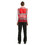 TOPTIE Pack of 5 Wholesale Unisex High Visibility Zipper Front Breathable Safety Vest, Mesh Volunteer Activity Vest