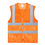 TOPTIE 12 PCS Unisex Safety Vest Zipper Front Mesh High Visibility Vest, Reflective Vest Wholesale