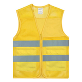 GOGO Unisex 2 Pockets High Visibility Zipper Front Breathable Safety Vest with Reflective Strips
