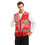 GOGO Custom Your Own Vest - Zipper Breathable Hotpink Safety Vest with High Visibility Strips