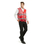 GOGO Custom Team Vest - Red Unisex 2 Pockets High Visibility Mesh Safety Vest with Reflective Strips