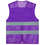 GOGO Unisex High Visibility Zipper Front Mesh Safety Vest with Reflective Strips