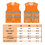 GOGO Blank Kid's Mesh Reflective Vest For Outdoors Sports, Running Safety Vest with Zipper