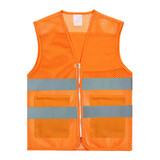 GOGO Blank Kid's Mesh Reflective Vest For Outdoors Sports, Running Safety Vest with Zipper