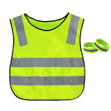 GOGO High Visibility Student Reflective Traffic Vest Best Protector for Children, Reflective Vest & 2 Armbands Included