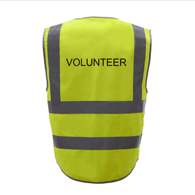 GOGO Volunteer Safety Vest, 9 Pockets High Visibility Reflective Vest