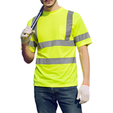 GOGO High-Visibility T-Shirt with Moisture Wicking Mesh, with Pocket